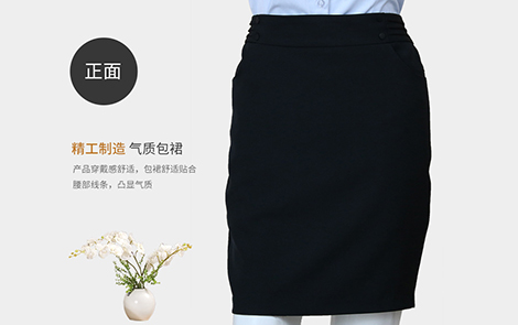 廣東黑色包裙黑色女西服套裝工作服長衫襯衫及束口布袋產(chǎn)品支持定制